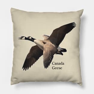 Canada Geese in Flight 2 Pillow