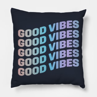 Good Vibes Rainbow Gradient Pillow