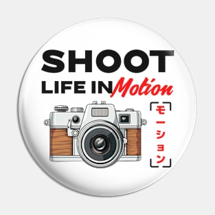 Photographer Camera Shoot Life In Motion Pin