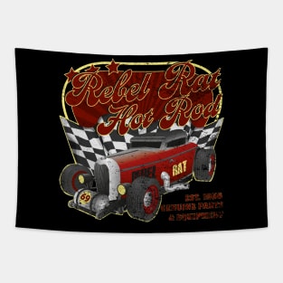 Hot Rod Rebel Rat Tapestry