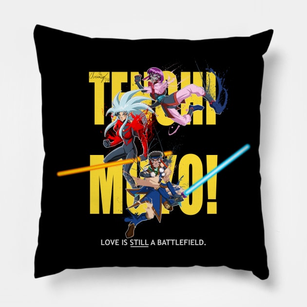 Tenchi Muyo! Kick-Ass style Banner Pillow by CaptRicoSakara