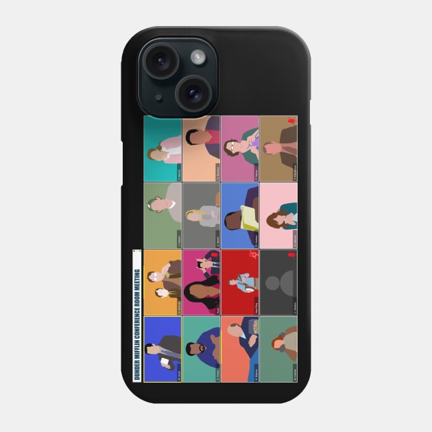 The Office Virtual Conference Room Meeting Phone Case by doctorheadly