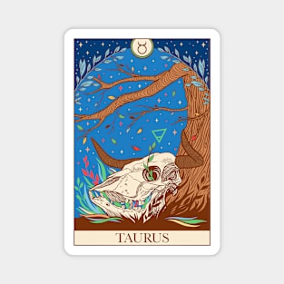 Zodiac sign tarot card Taurus Magnet