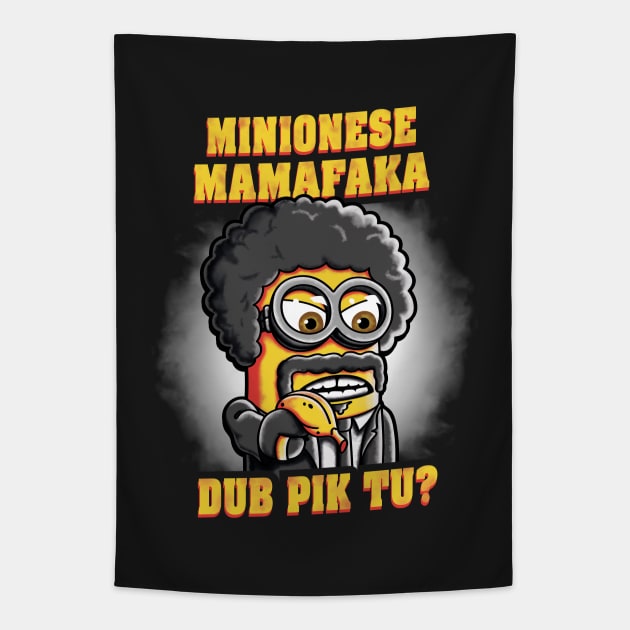 Minionese Mamafaka v2 Tapestry by Olipop