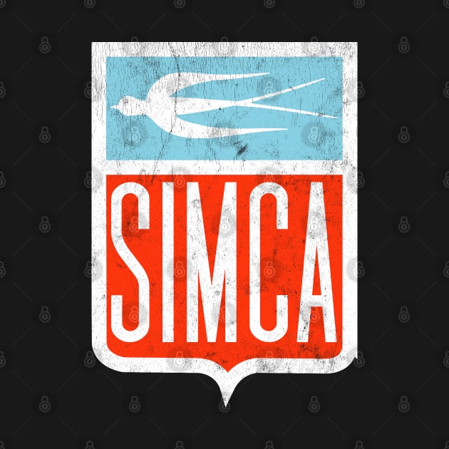 Simca (Société Industrielle de Mécanique et Carrosserie Automobile; Mechanical and Automotive Body Manufacturing Company) by CultOfRomance