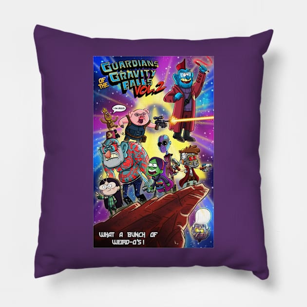 What a Bunch of Weird-o's Vol 2 Pillow by KenTurner82