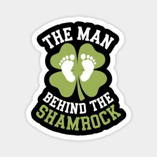 The man behind the shamrock Magnet