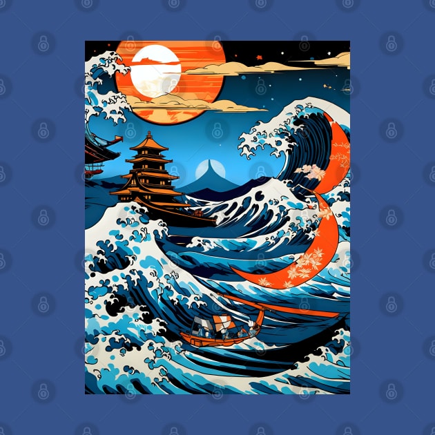 The Great Wave off Kanagawa by Rogue Clone