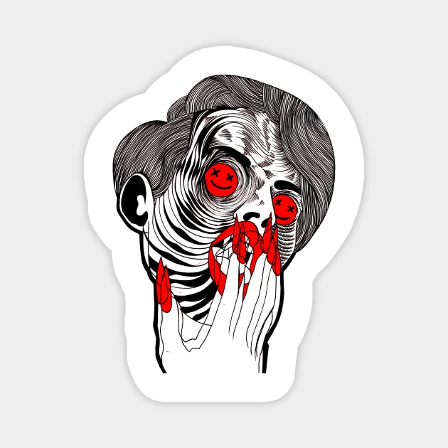 Dead Inside Magnet by FUN ART