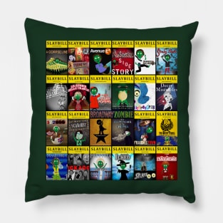 Broadway Zombie Theatre Programs Large Collage Pillow