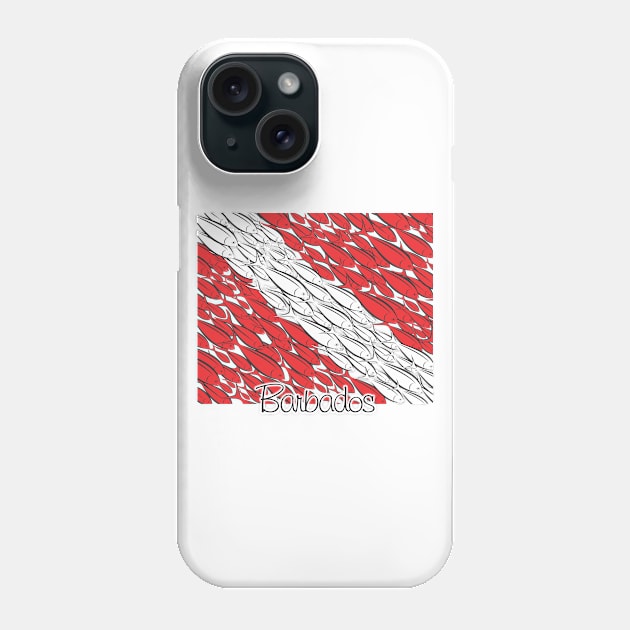 Scuba Diving Flag Barbados Phone Case by Fun Graffix!