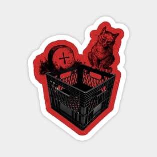 spooky crates Magnet