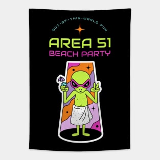 area 51 beach party Tapestry