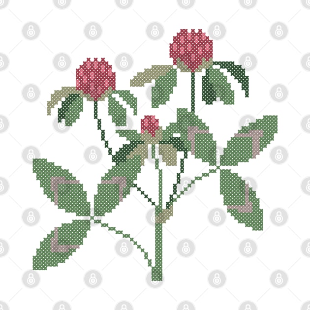 Vermont State Flower Red Clover by inotyler