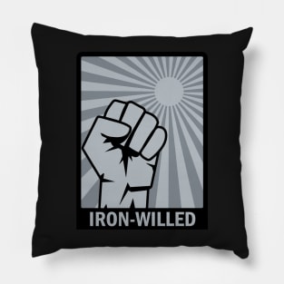 Iron-Willed - Fist - Rising Sun Pillow