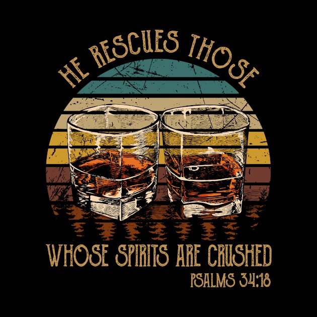 He Rescues Those Whose Spirits Are Crushed Whisky Mug by Beard Art eye