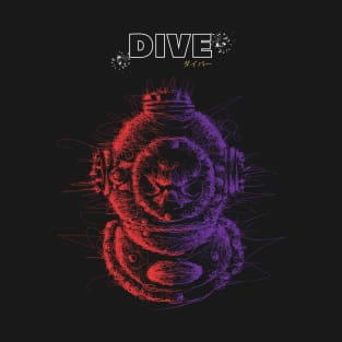 Scribble Dive Skull T-Shirt