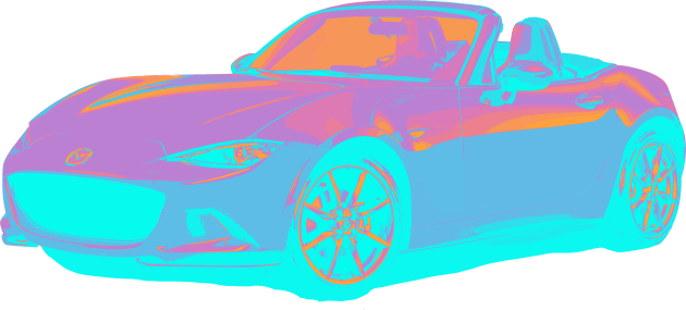 Miata MX5 IV Candy Kids T-Shirt by CharlieCreator