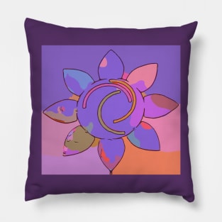 Purple Flower Power Pillow