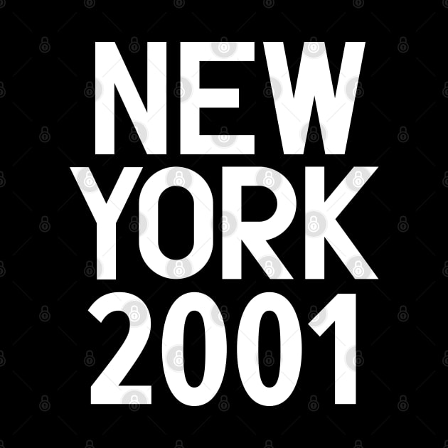 New York Birth Year Series: Modern Typography - New York 2001 by Boogosh