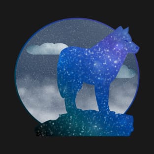 Wolf at night T-Shirt