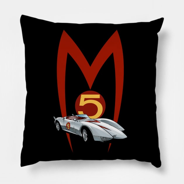 MACH 5 Pillow by balungan88