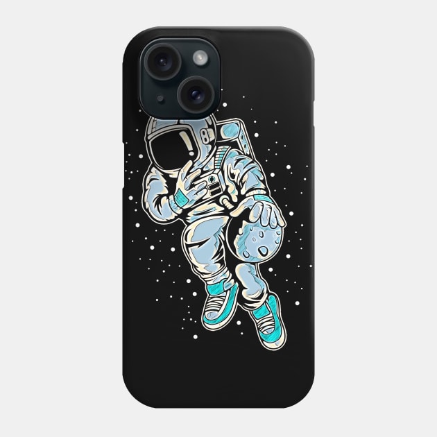 Astronaut Basketball 2 • Funny And Cool Sci-Fi Cartoon Drawing Design Great For Any Occasion And For Everyone Phone Case by TeesHood