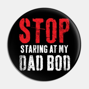 Dad Bod Father Father's Day Vintage Pin