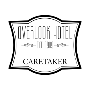 Overlook Hotel Caretaker, black print T-Shirt