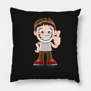 funny & cute back to school design for kids Pillow