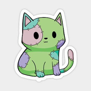 Frankenkitten Cat Halloween Magnet