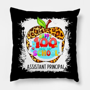 Assistant Principal Life Happy 100Th Day Of School Face Mask Pillow