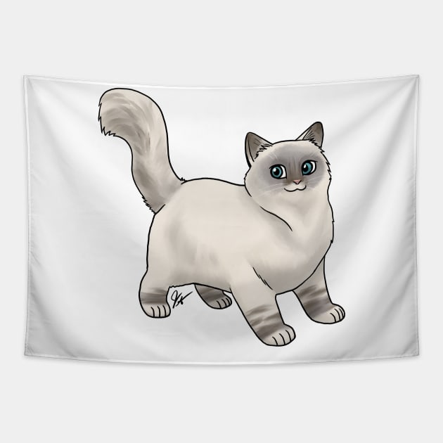 Cat - Birman - Lilac Point Tapestry by Jen's Dogs Custom Gifts and Designs