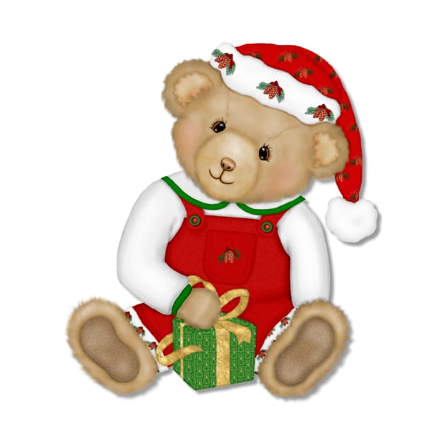 Teddy Bear Boy Beary Merry Christmas by SpiceTree