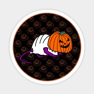 Halloween Horror Rat Dark Round Magnet