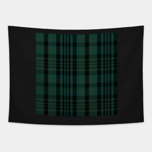 Gothic Aesthetic Sorcha 2 Hand Drawn Textured Plaid Pattern Tapestry