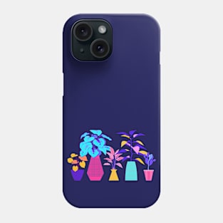 Colorful tropical indoor plants Phone Case