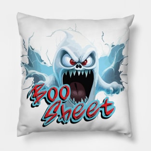 Boo Sheet Angry Ghost Pillow