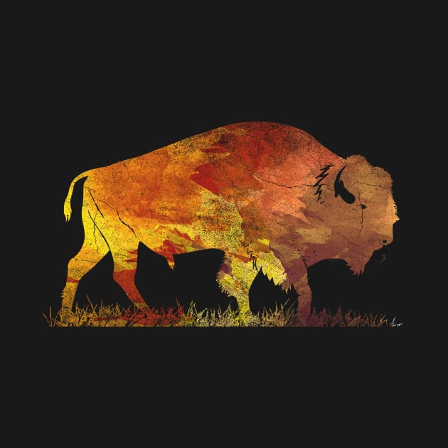 Bison Buffalo by shirtsyoulike
