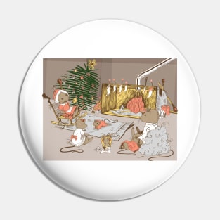 A Very Mousy Christmas Card Pin