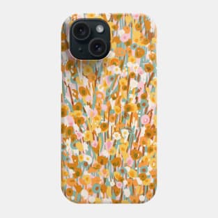 Vintage Orange Floral Pattern Phone Case