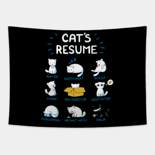 Cat's Resume Tapestry