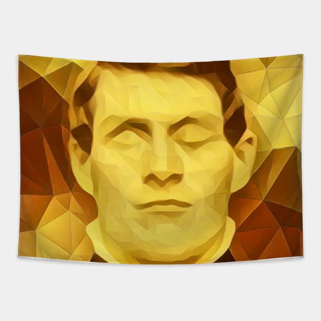 Phineas Gage Golden Portrait | Phineas Gage Artwork 9 Tapestry by JustLit