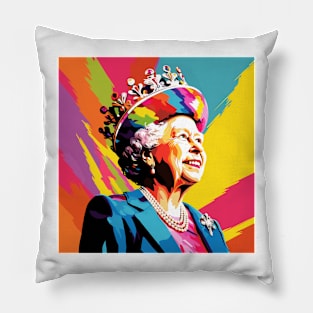 Elizabeth II Pop Art 1 Pillow