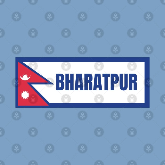 Bharatpur City with Nepal Flag by aybe7elf