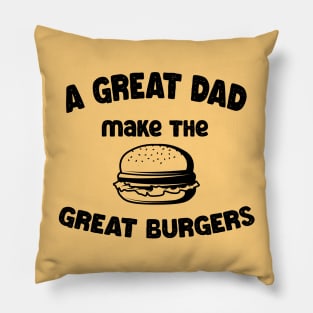 great dad great burger maker Pillow