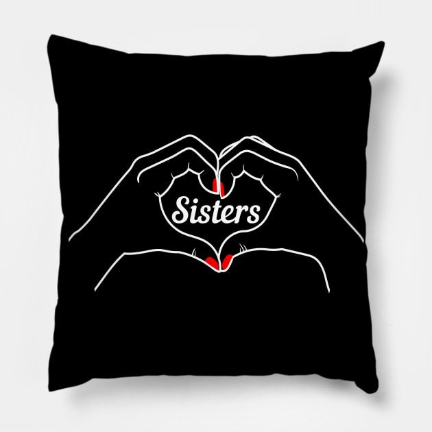 Sisters Tee Pillow by Lulaggio