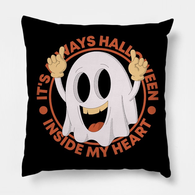 It's Always Halloween Inside My Heart Pillow by The French Gecko