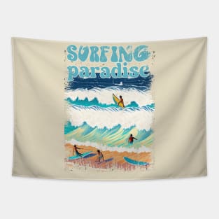 Surfing Paradise Tapestry