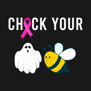 Check Your Boo Bees Shirt Funny Breast Cancer Halloween Gift T-Shirt